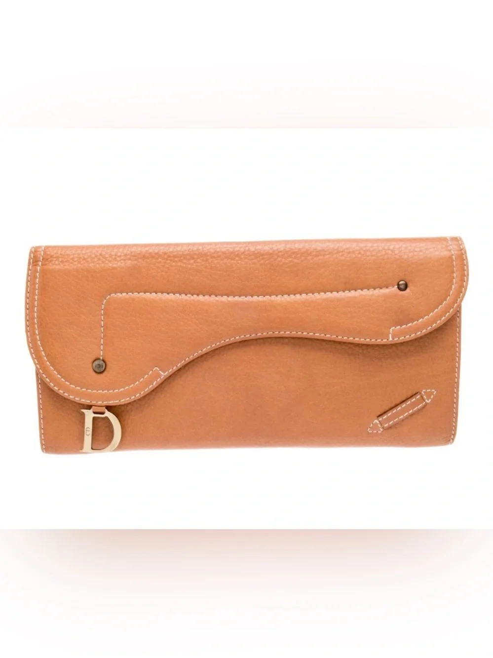 Christian Dior Saddle long continental tri fold wallet